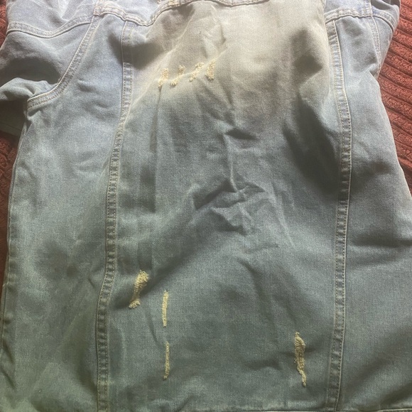 Denim&Co Light Blue Distressed Jacket - Picture 2 of 4
